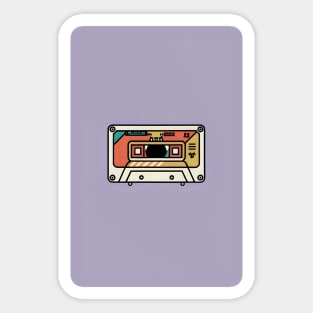 80s music cassette Sticker